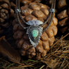Arrowhead One - Silver & Turquoise Necklace