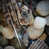 'Earth-Sea-Sky' - Silver, Jasper & Ammonite Necklace